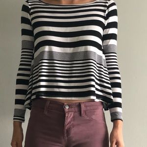 XS Fighting Eel long sleeve striped top